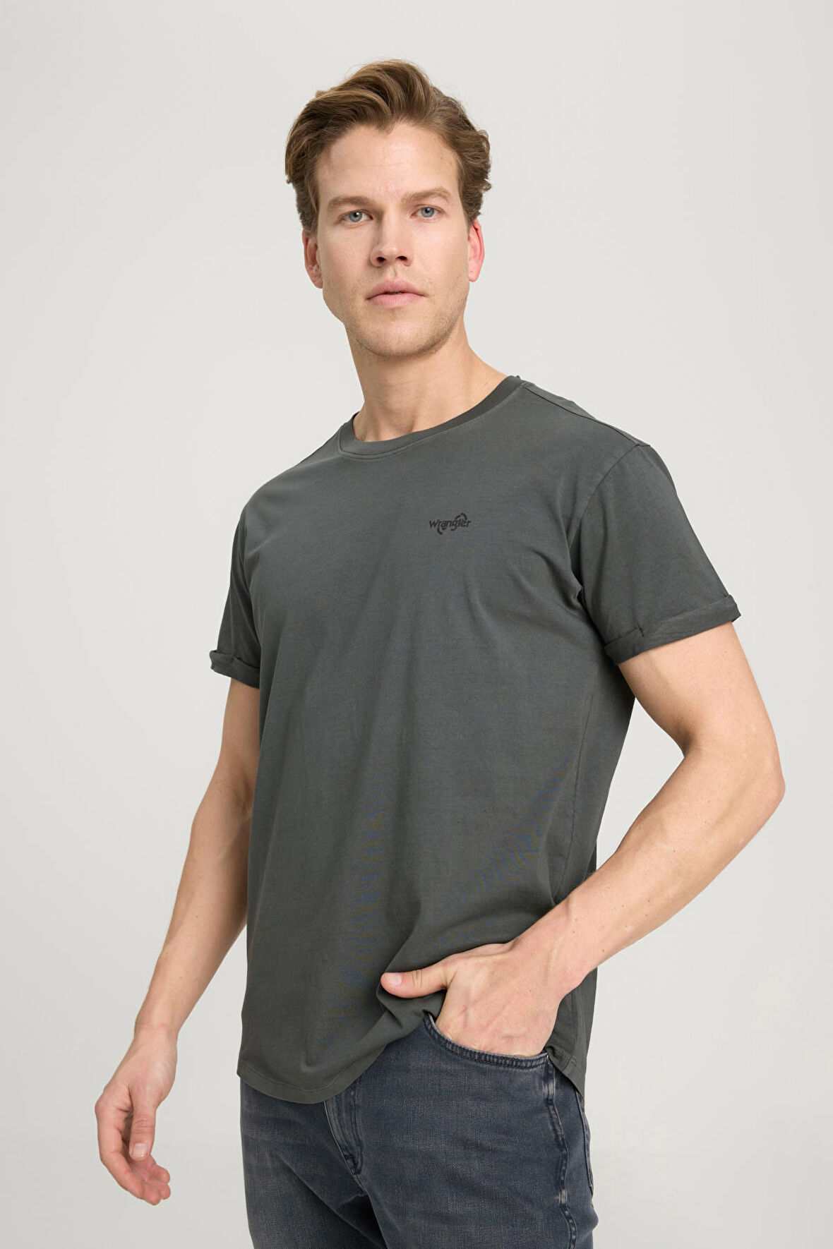 Loose Fit Rahat Kesim Bisiklet Yaka %100 Pamuk Siyah Tişört