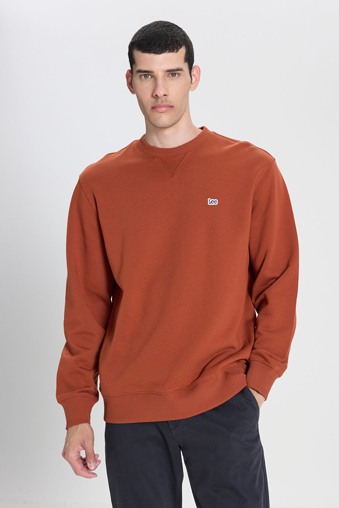 Lee Erkek Normal Kesim Bisiklet Yaka Sweatshirt - L81IRY970