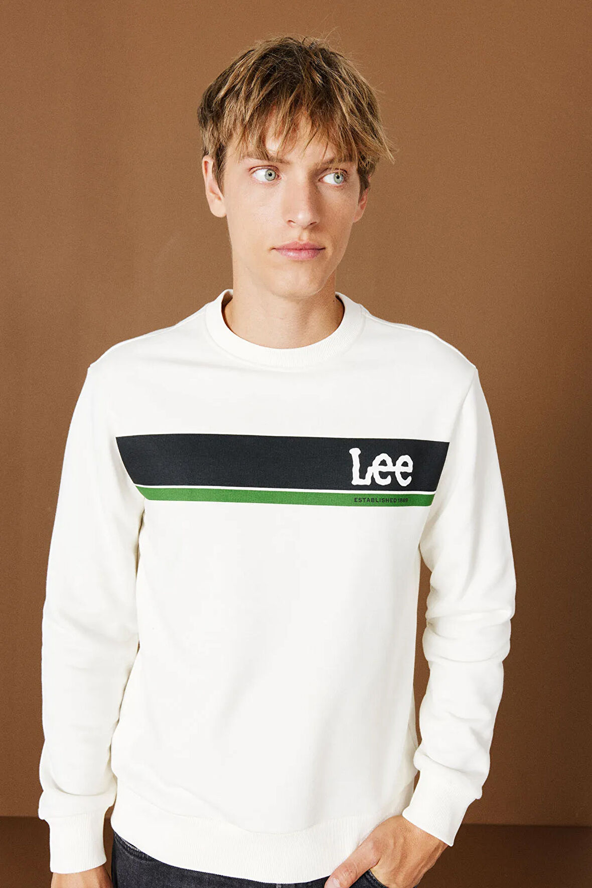 Lee Bisiklet Yaka Regular Fit Erkek Sweatshirt - L232501