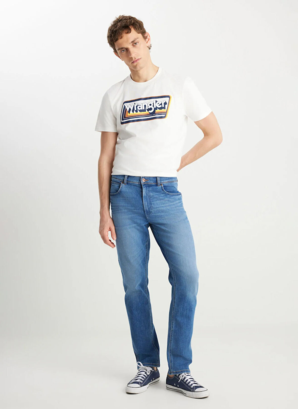 Wrangler Normal Bel Straight Erkek Denim Pantolon W12S00018357 Texas Slim Denim