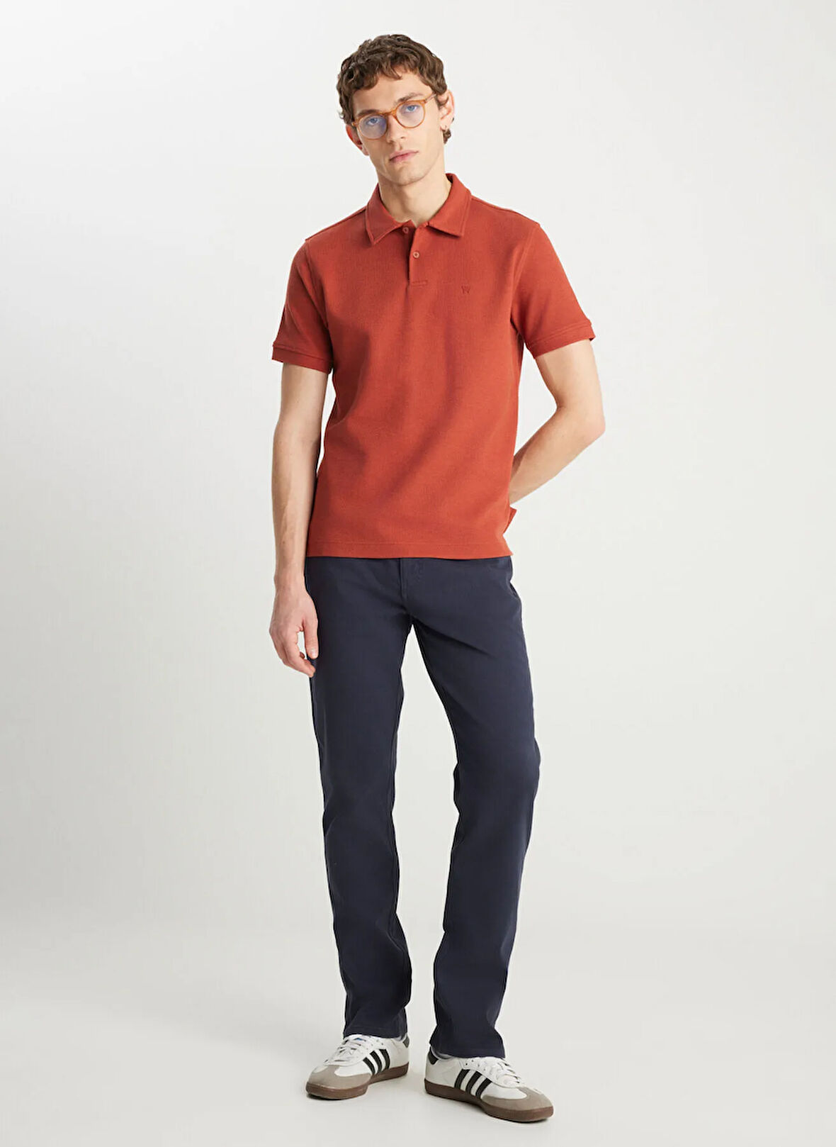 Wrangler Kiremit Regular Fit Erkek Polo T-Shirt W2510720222