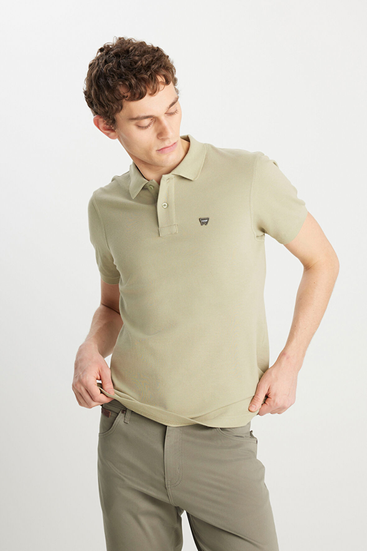 Wrangler Erkek Polo Yaka T Shirt MW7D5K4XX2T37Y