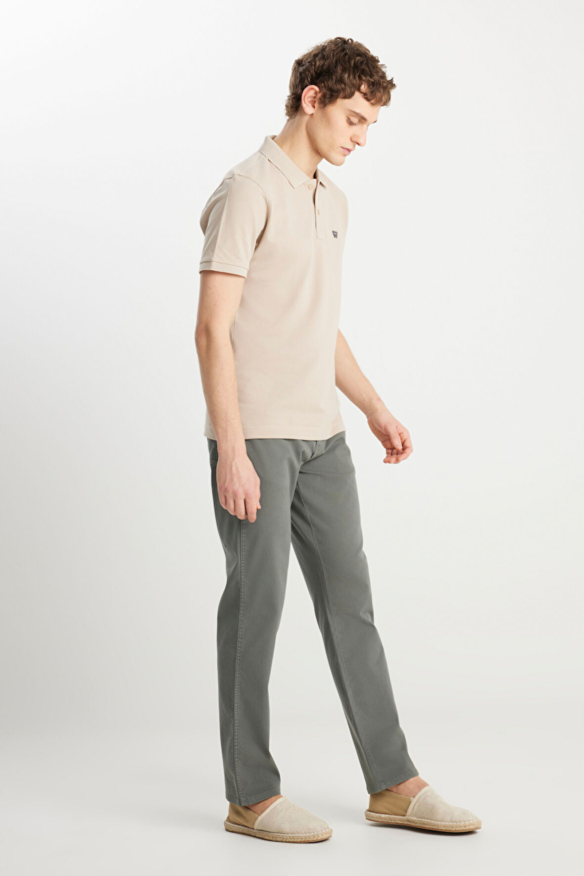 Texas Straight Fit Düz Kesim Normal Bel Pamuklu Esnek Yeşil Pantolon