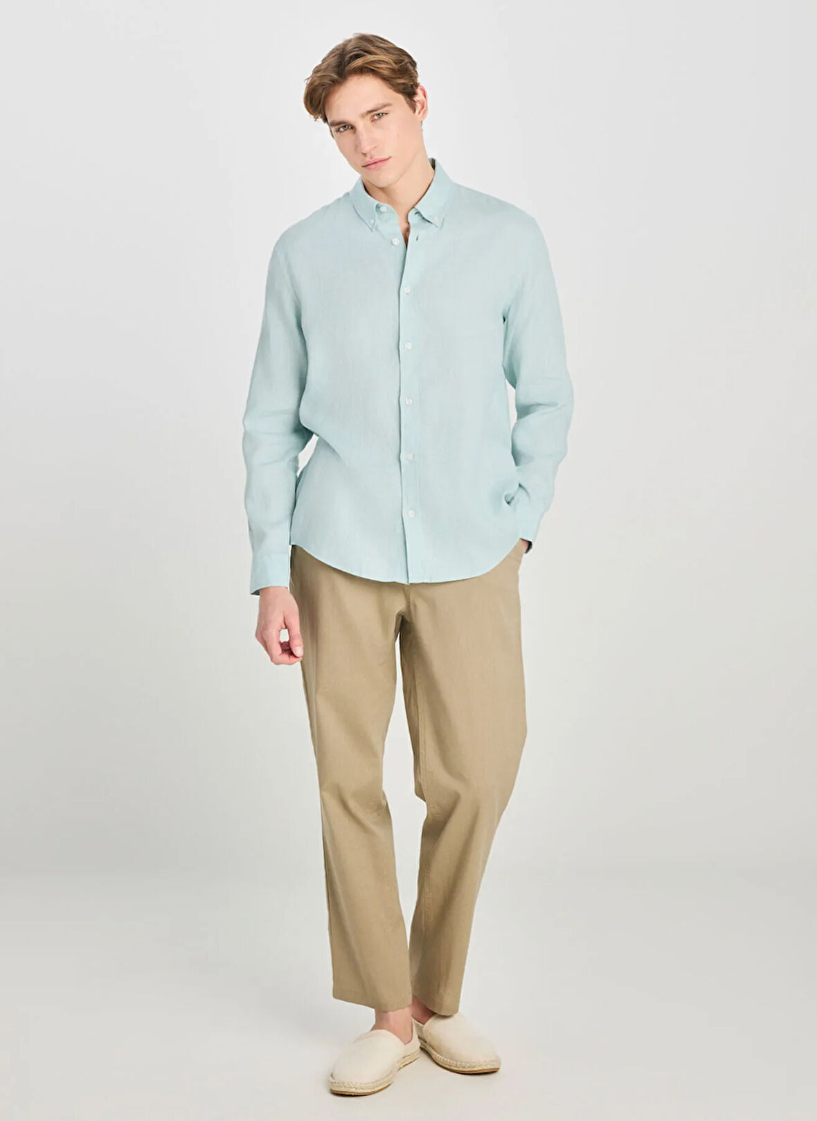 Lee Regular Fit Mint Erkek Gömlek L2510549303 Regular Fit Gömlek