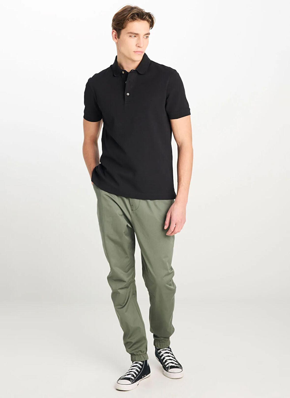 Lee Siyah Erkek Polo T-Shirt L2510551001 Erkek Regular Fit Polo