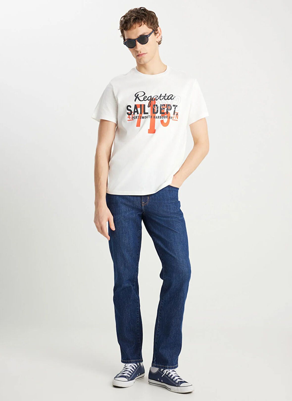 Wrangler Normal Bel Straight Erkek Denim Pantolon W12100018318 Texas Denim Pantolon