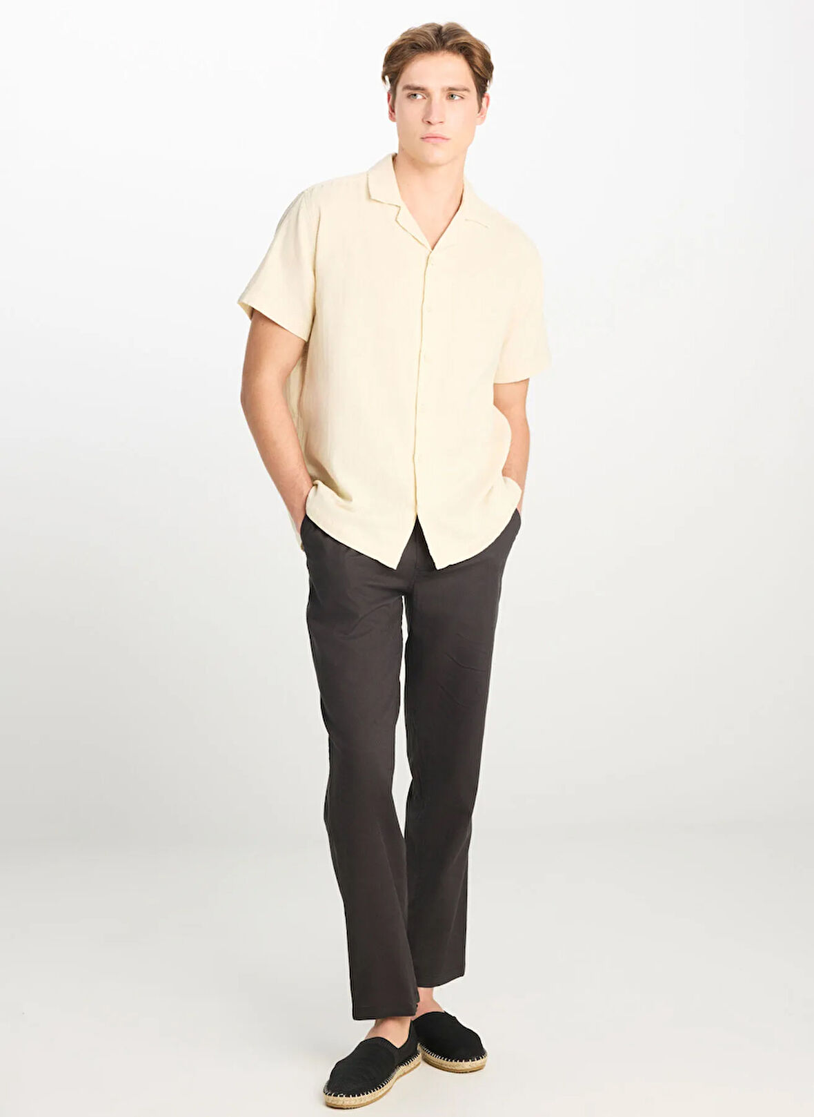 Lee Relaxed Ekru Erkek Gömlek L2510207102 Relaxed Fit Gömlek