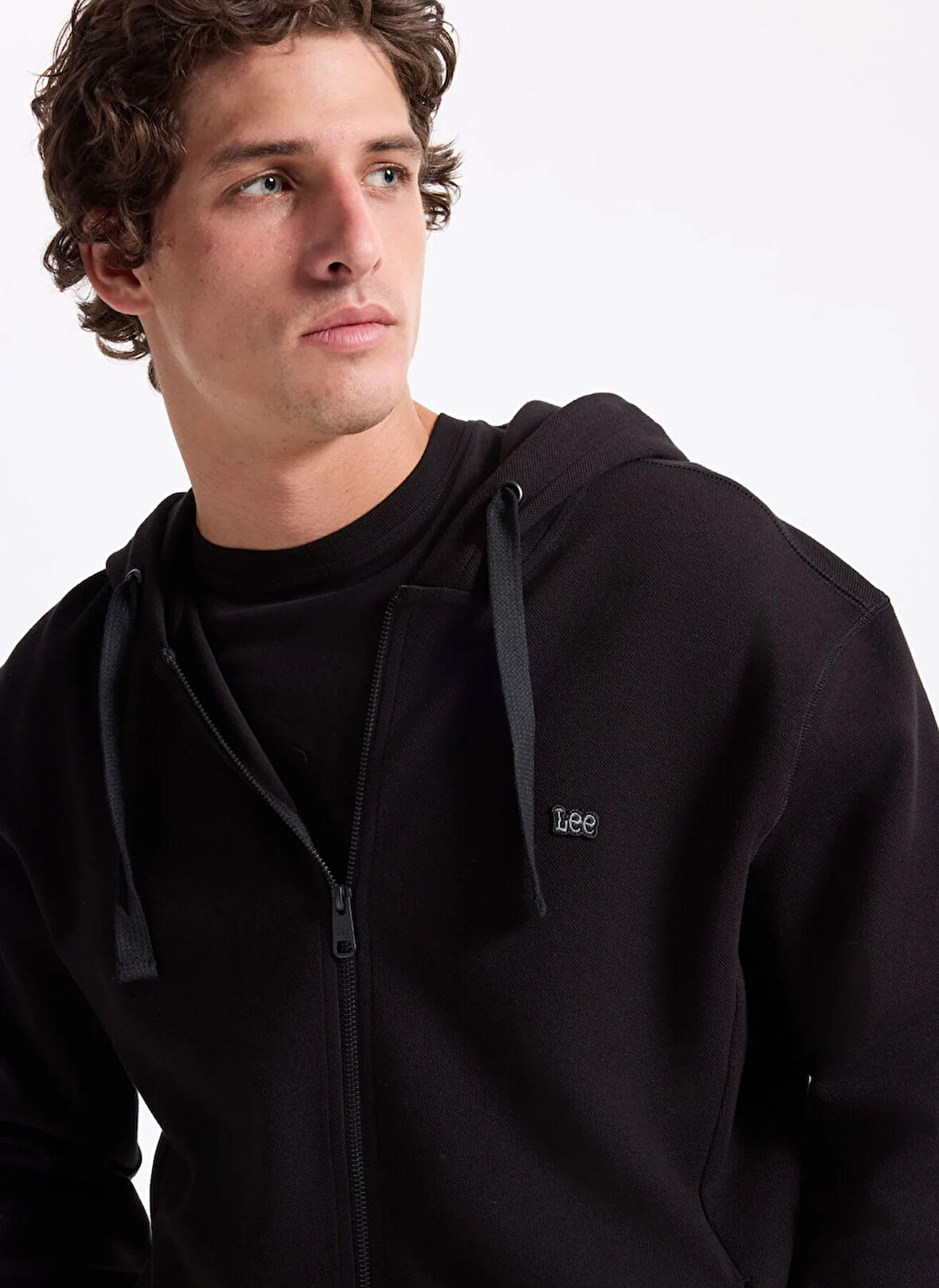 Lee Kapüşon Yaka Siyah Erkek Sweatshırt L2520310001 Siyah Sweatshirt