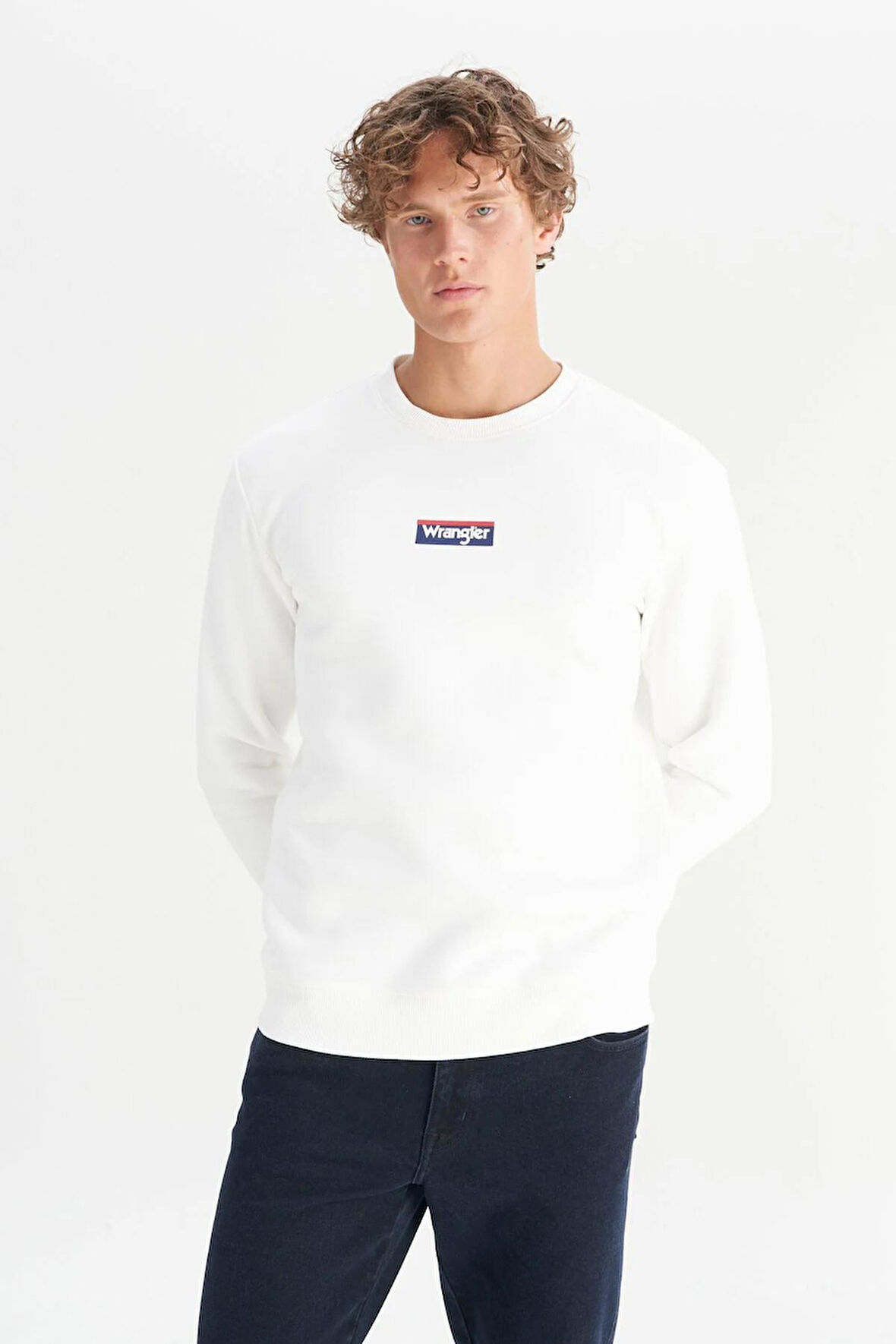 Wrangler Erkek Mid Logo Sweatshirt W2520133102