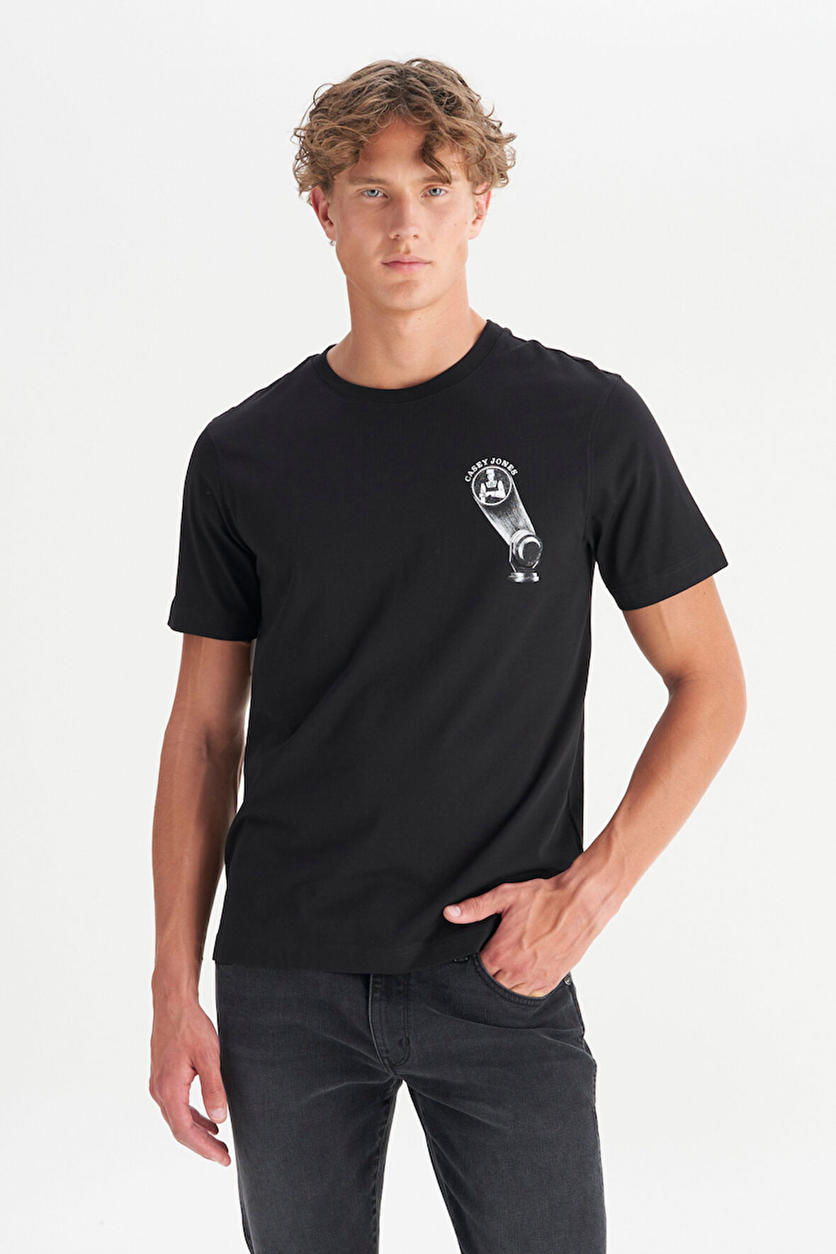 %100 Pamuk Regular Fit Normal Kesim Bisiklet Yaka Tişört