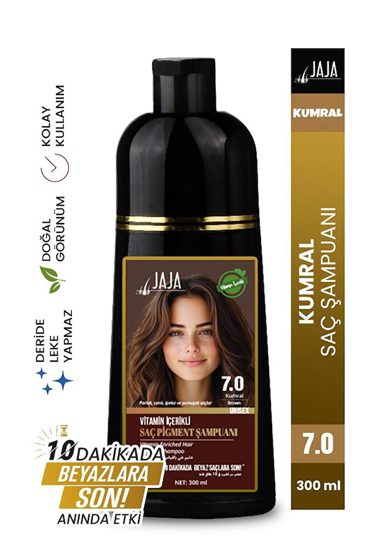 Jaja Vitamin İçerikli Saç Pigment Şampuanı Unisex 300 Ml 7.0 Kumral