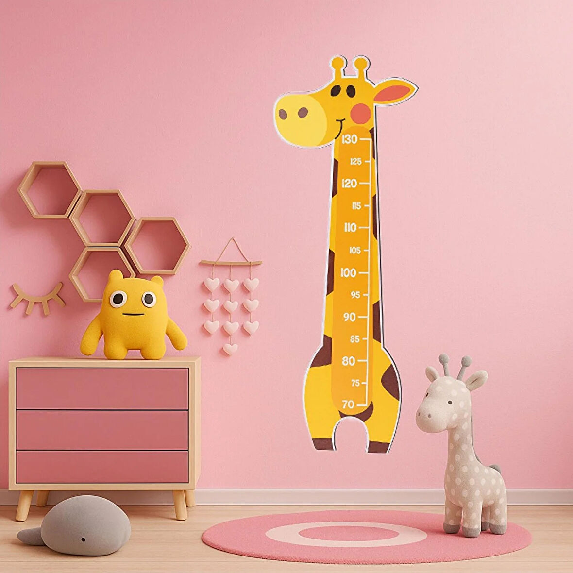 Hopiers Ahşap Montessori Zürafa Boy Cetveli