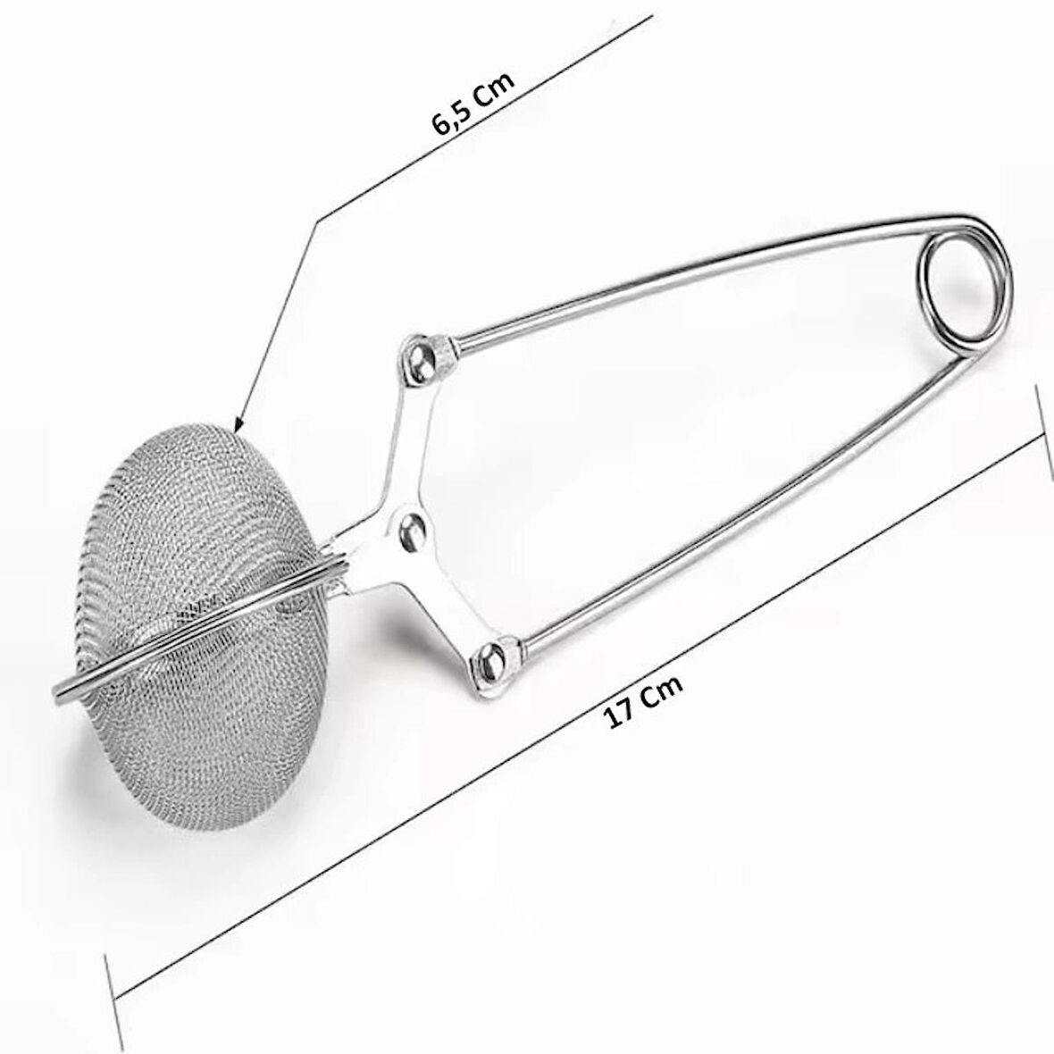 MyBru Paslanmaz Çelik Top Makas Çay Kahve Bitki Çayı Süzgeci