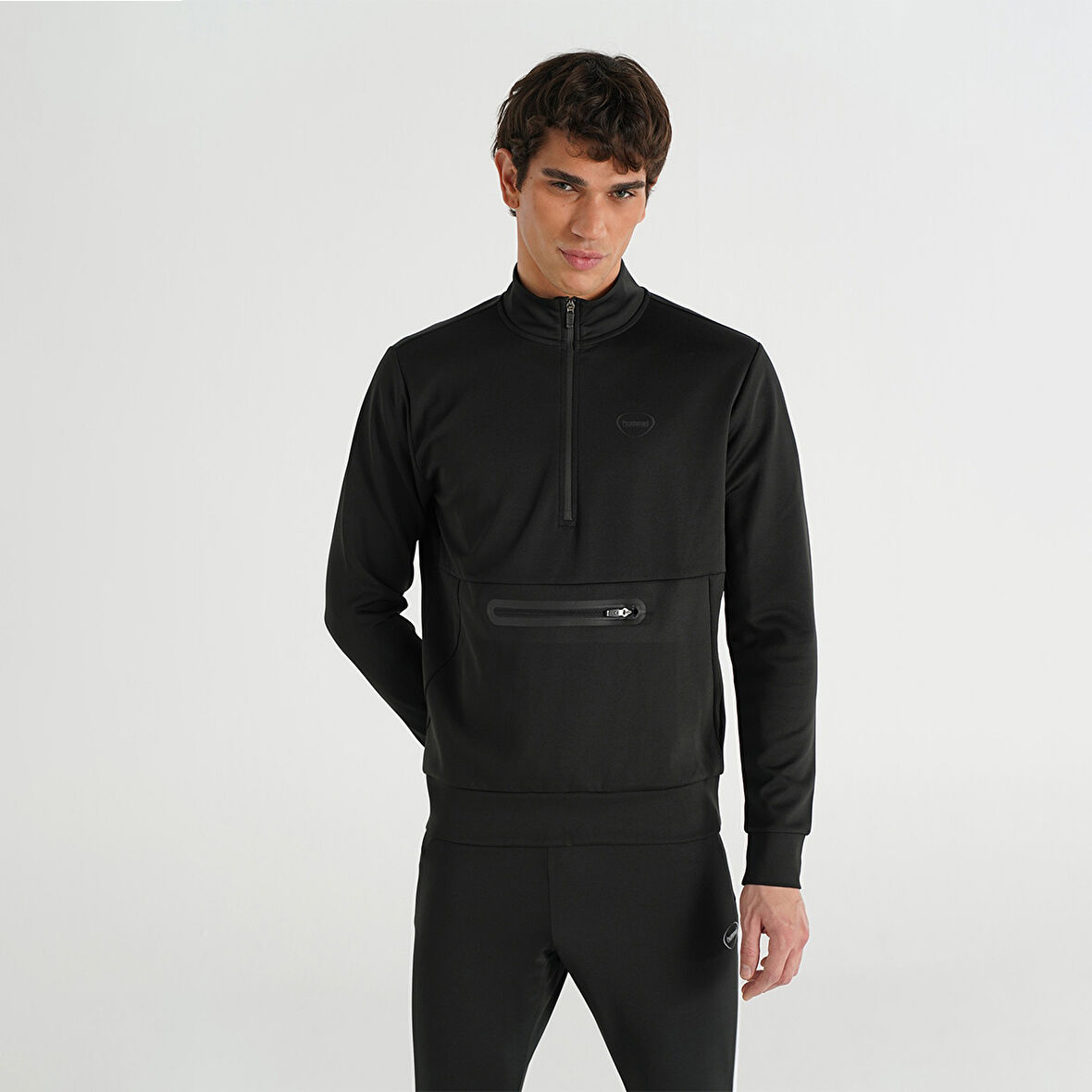 Hummel Erkek Sweatshirt Loton Zip Neck