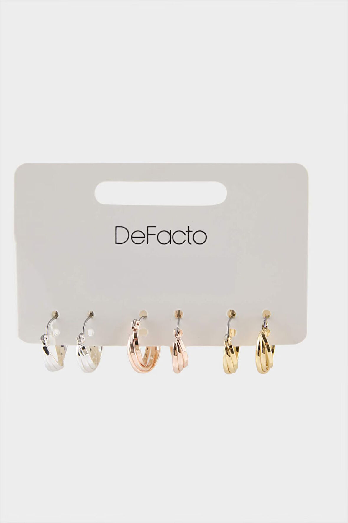 Kadın 3'lü Halka Küpe