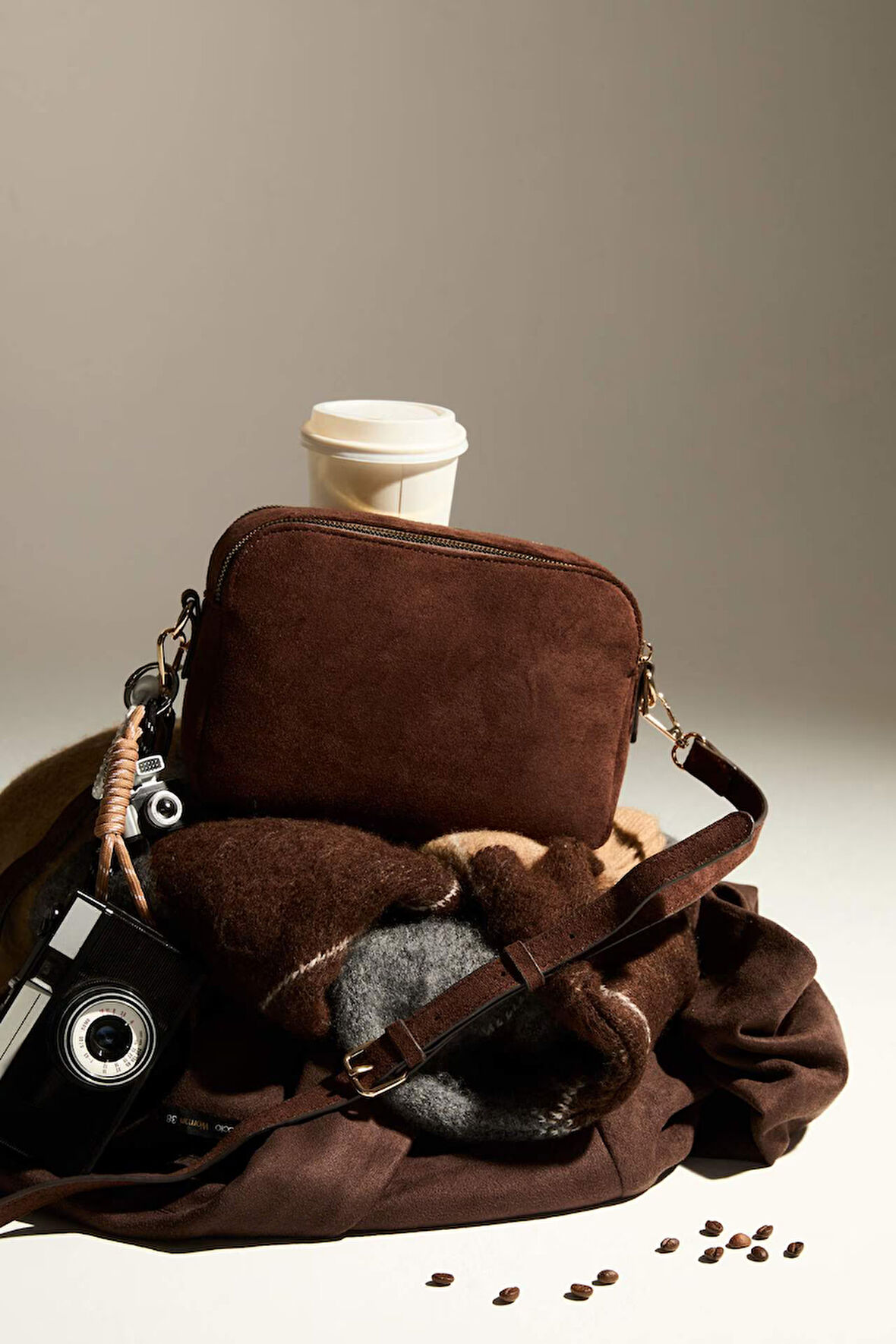 Kadın Süet Çapraz Çanta