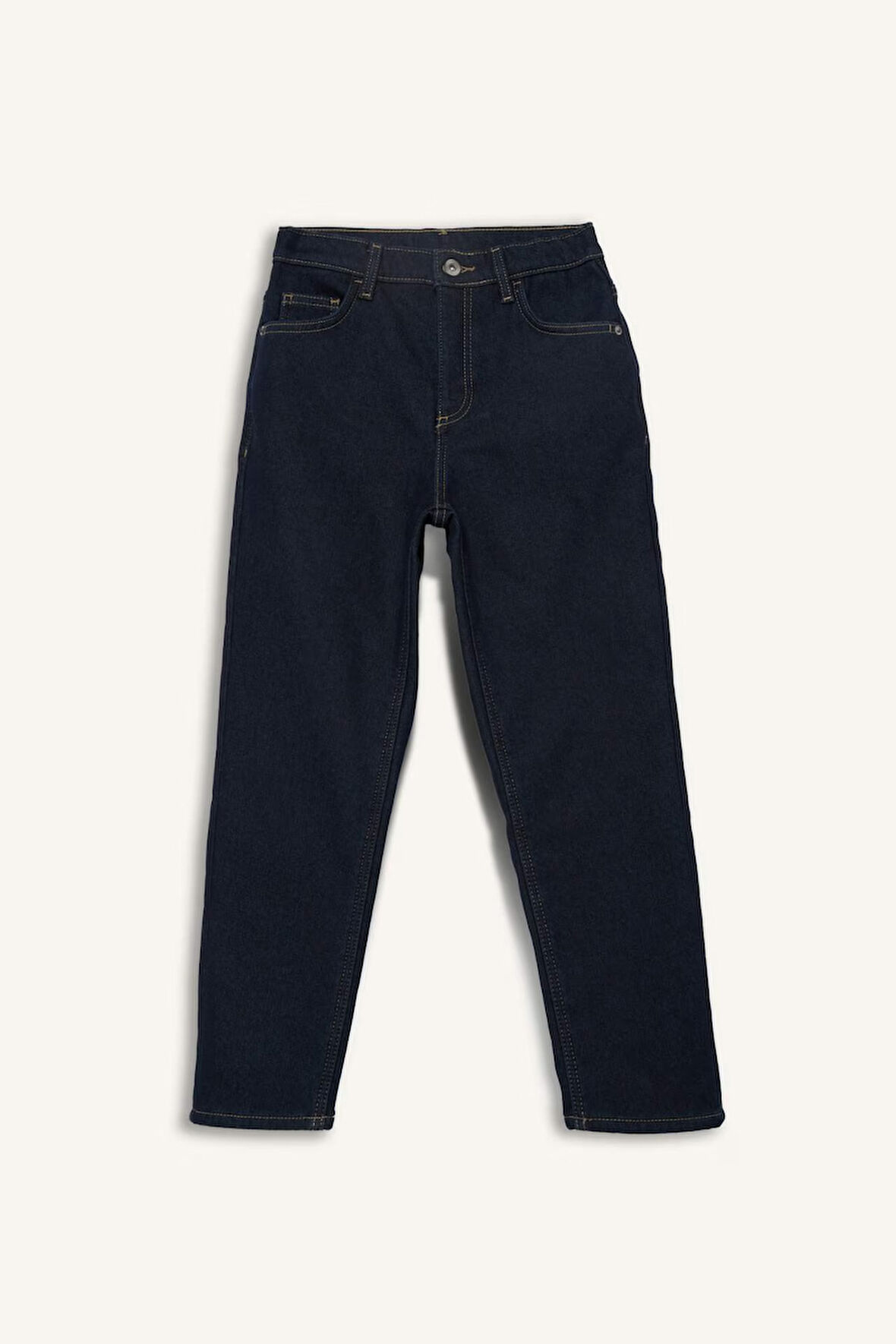 Erkek Çocuk Straight Fit Düz Paça Jean Polar Astarlı Pantolon