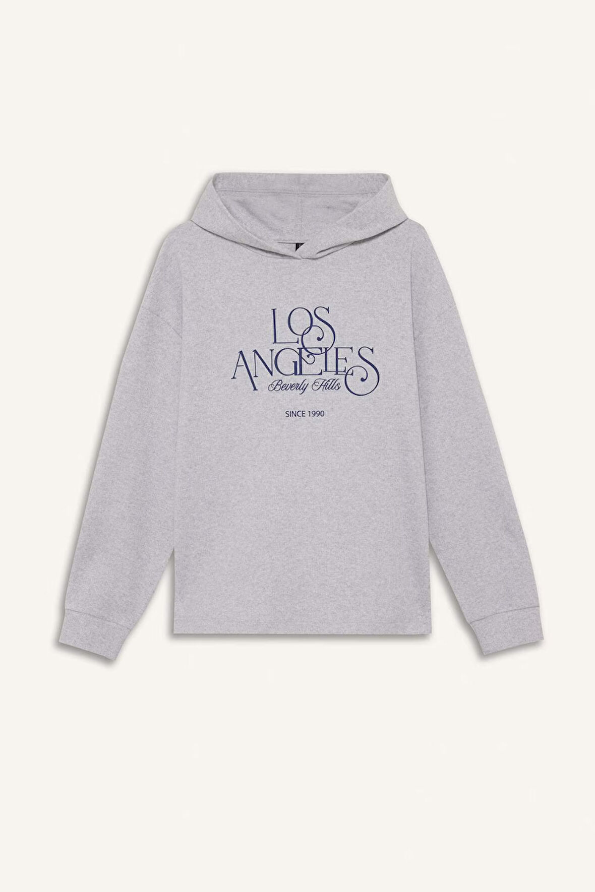 Relax Fit Kapüşonlu Baskılı Sweatshirt