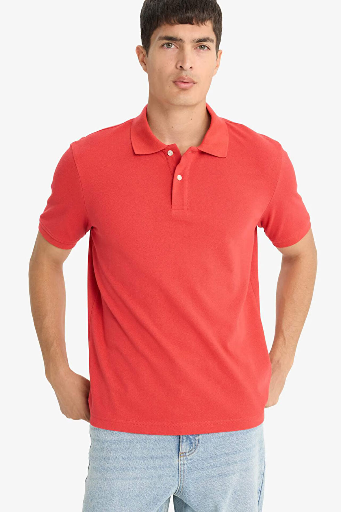 Regular Fit Polo Yaka Pike Kısa Kollu Polo Tişört