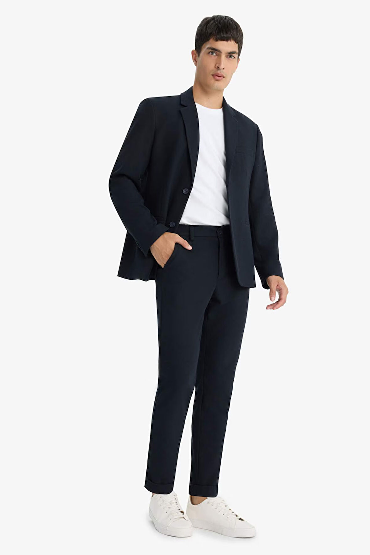 Jogger Fit Kısa Paça Penye Pantolon