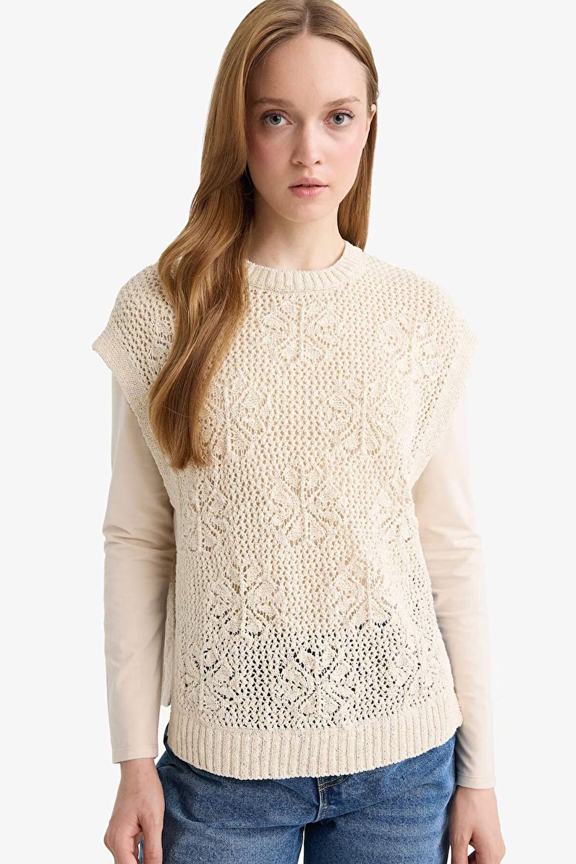 Bisiklet Yaka Triko Yelek