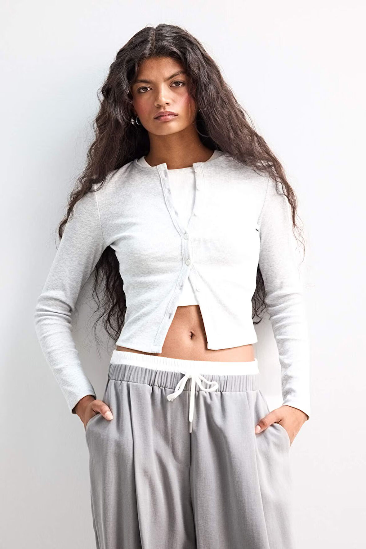 Coool Fitted Bisiklet Yaka Fitilli Kaşkorse Hırka