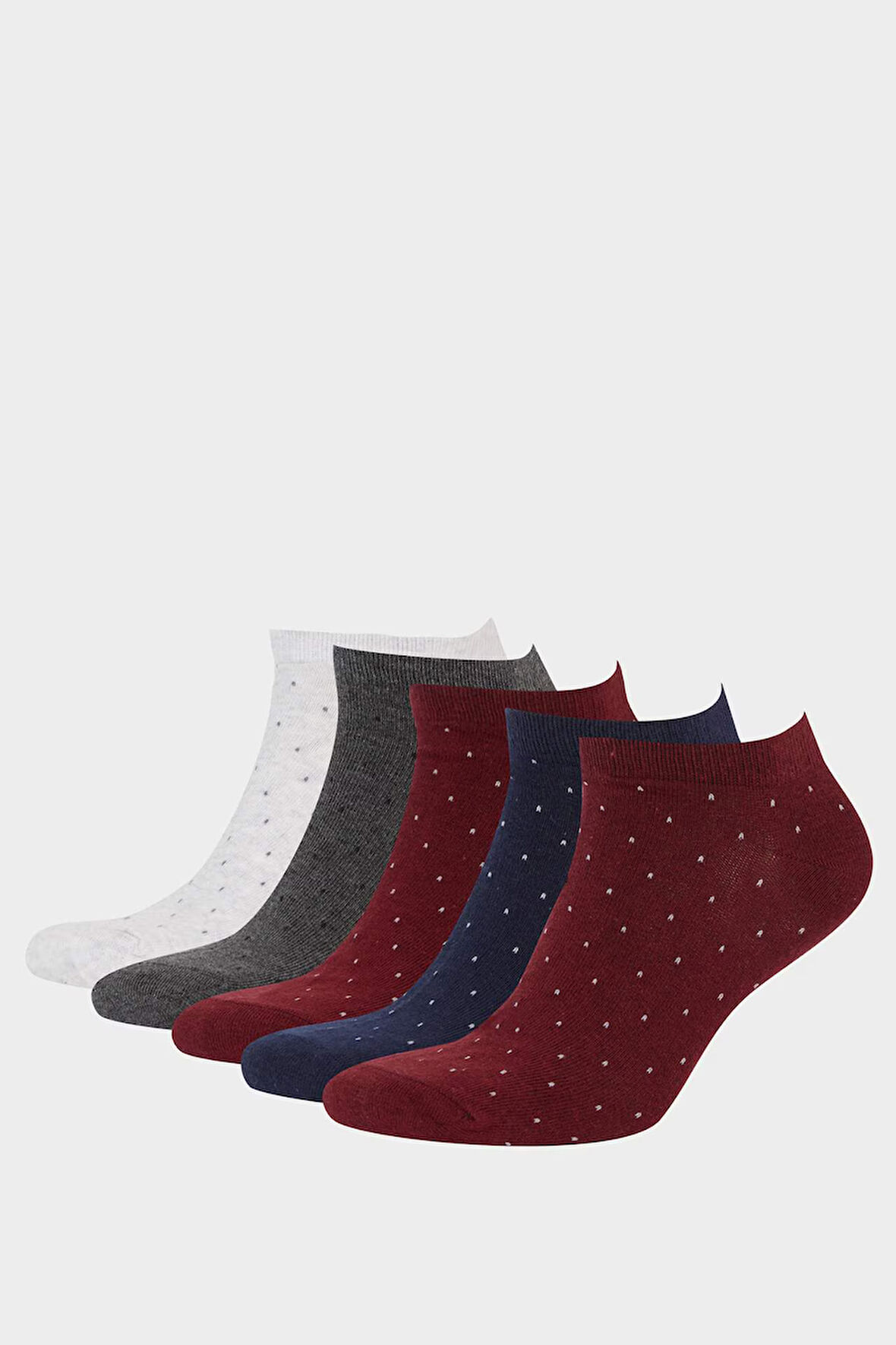 Erkek 5'li Pamuklu Patik Çorap