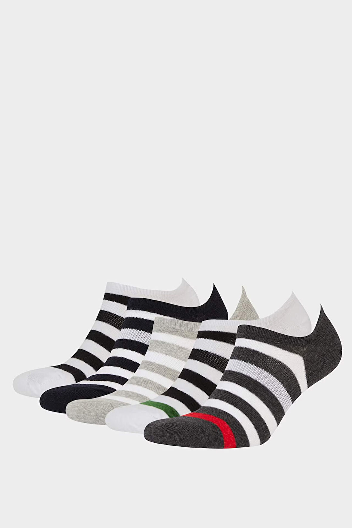 Erkek 5'li Pamuklu Sneaker Çorap