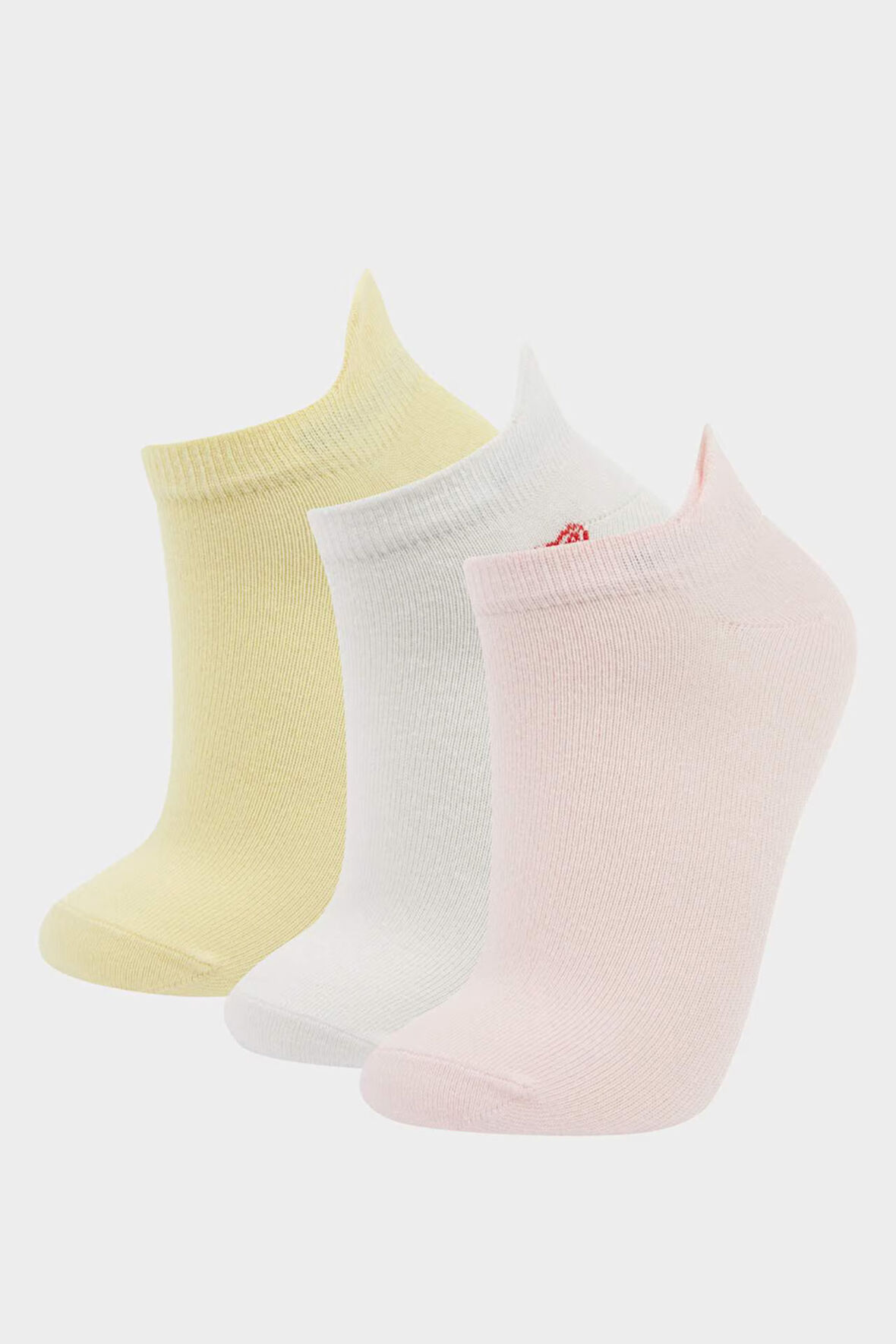 Kız Çocuk 3'lü Pamuklu Patik Çorap