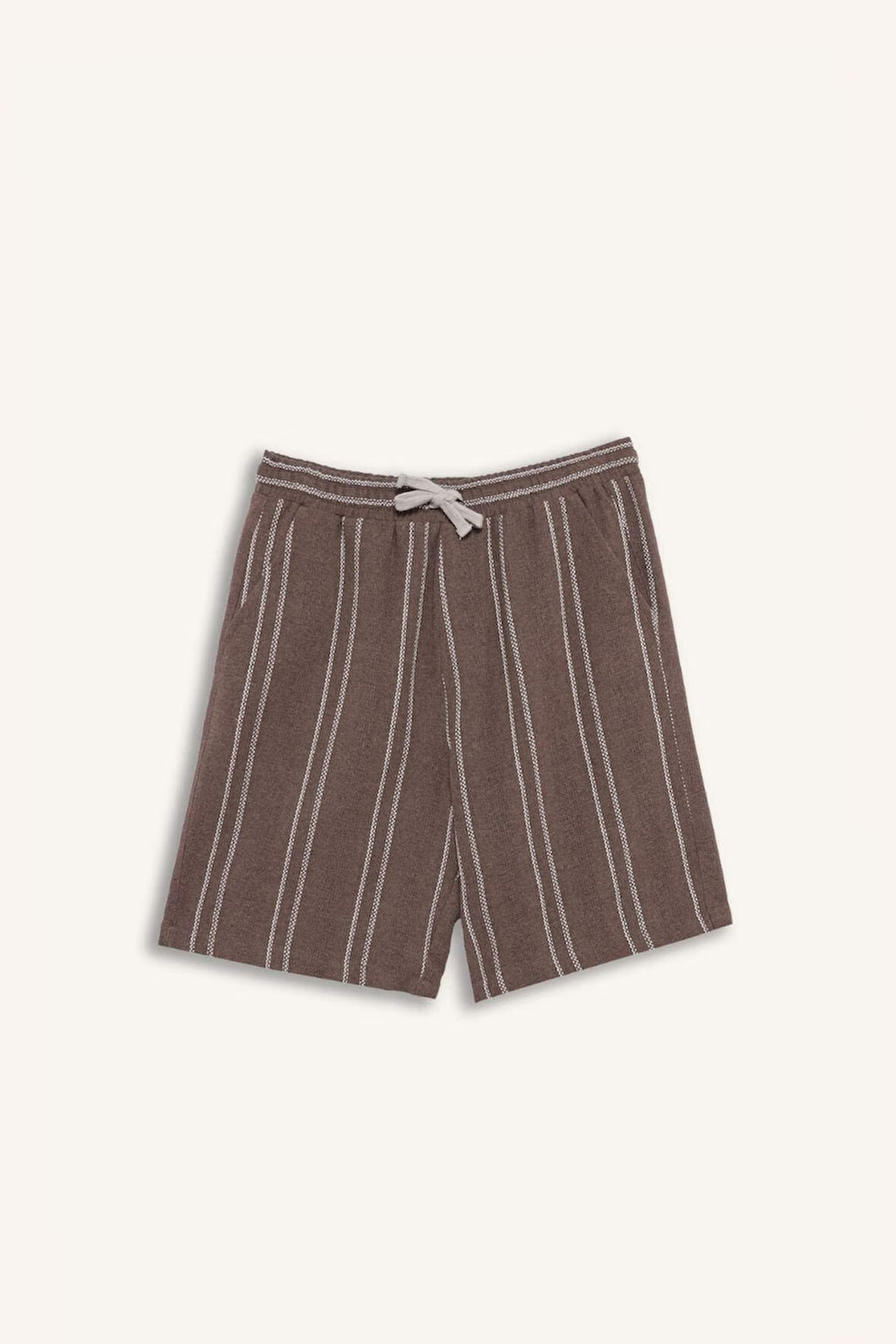 Regular Fit Jakarlı Bermuda