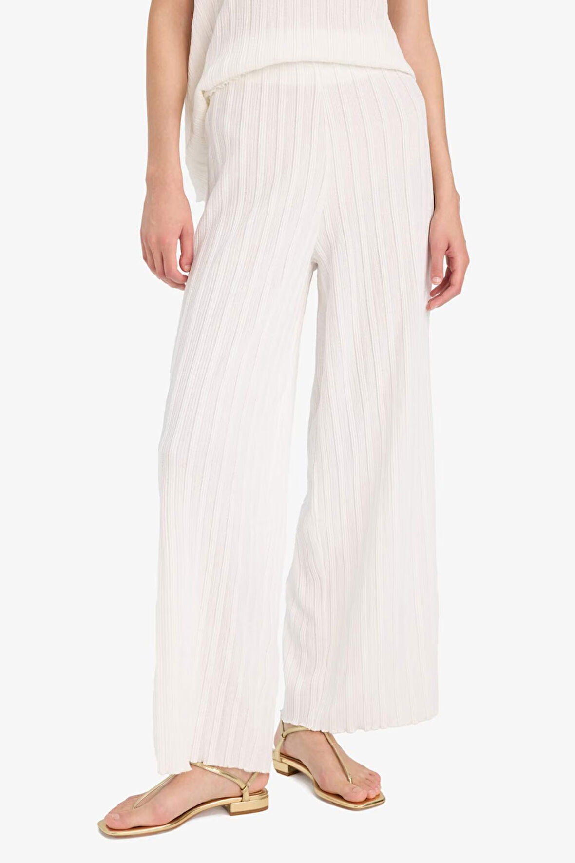 DeFacto Wide Leg Bürümcük Geniş Paça Pantolon F6172AX25SMER105