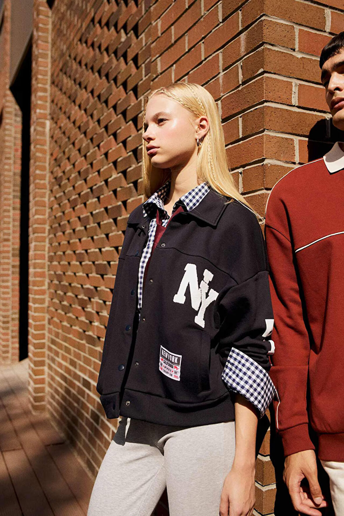 Coool Polo Yaka Baskılı Çıtçıtlı Bomber Ceket