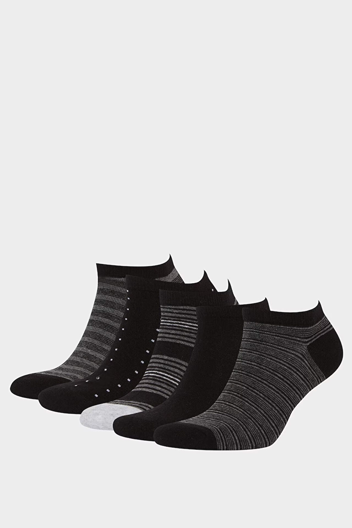 Erkek 5'li Pamuklu Patik Çorap