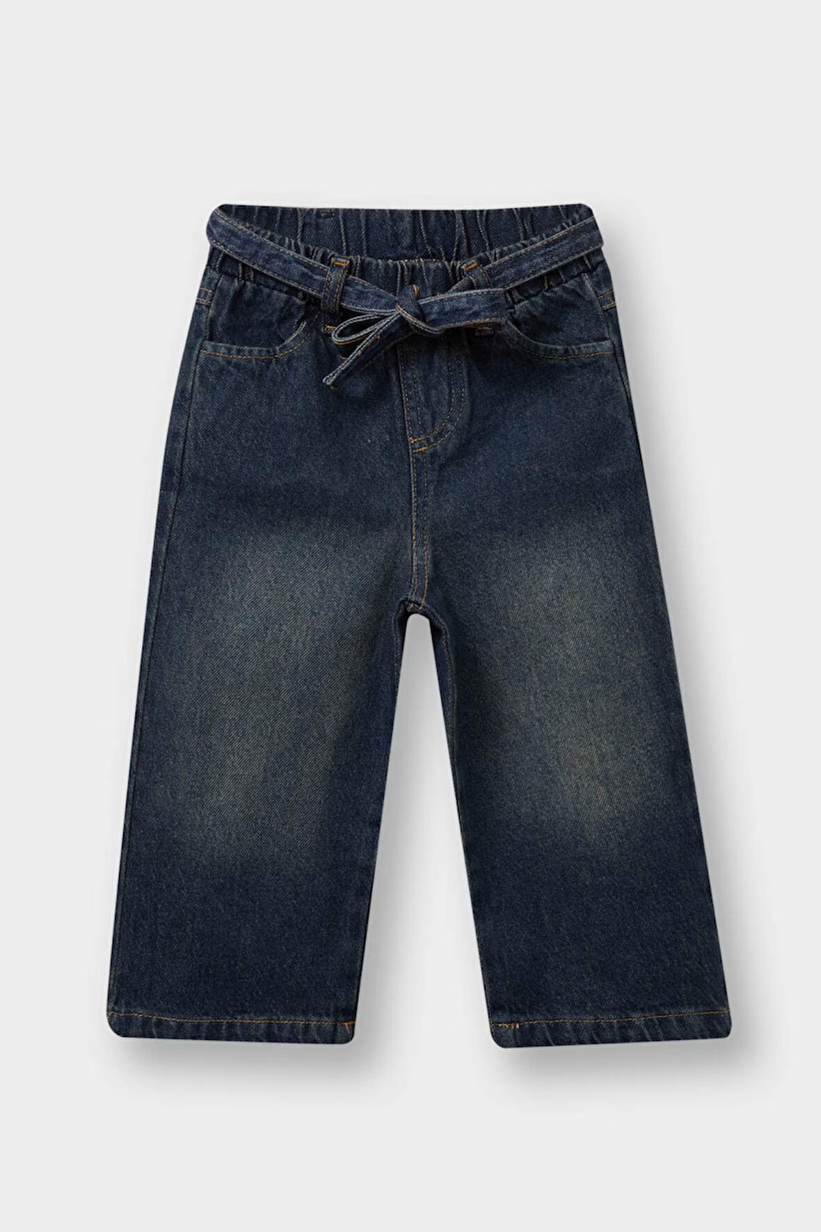 Kız Bebek Wide Leg Jean Pantolon