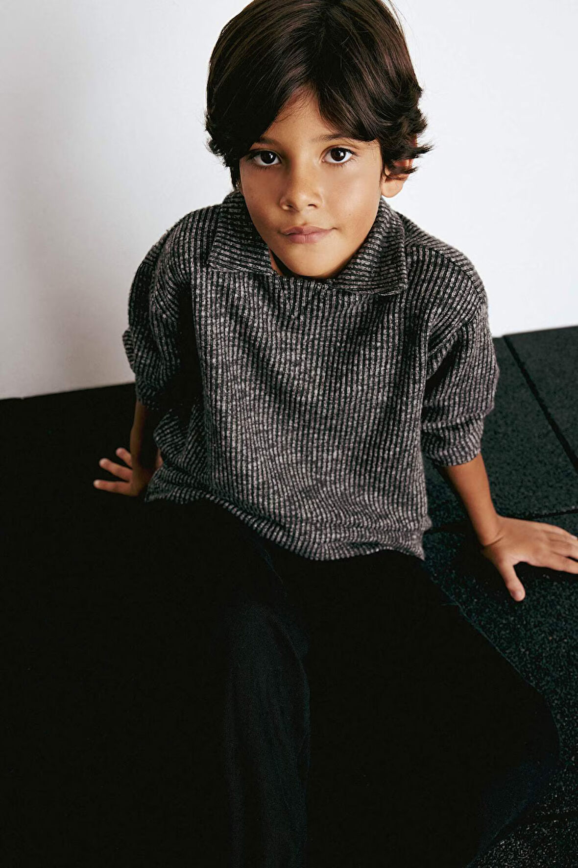 Erkek Çocuk Polo Yaka Sweatshirt 