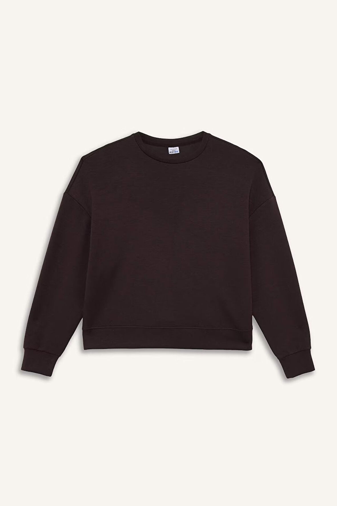 DeFactoFit Oversize Geniş Kalıp Bisiklet Yaka Modal Ultra Soft Sweatshirt
