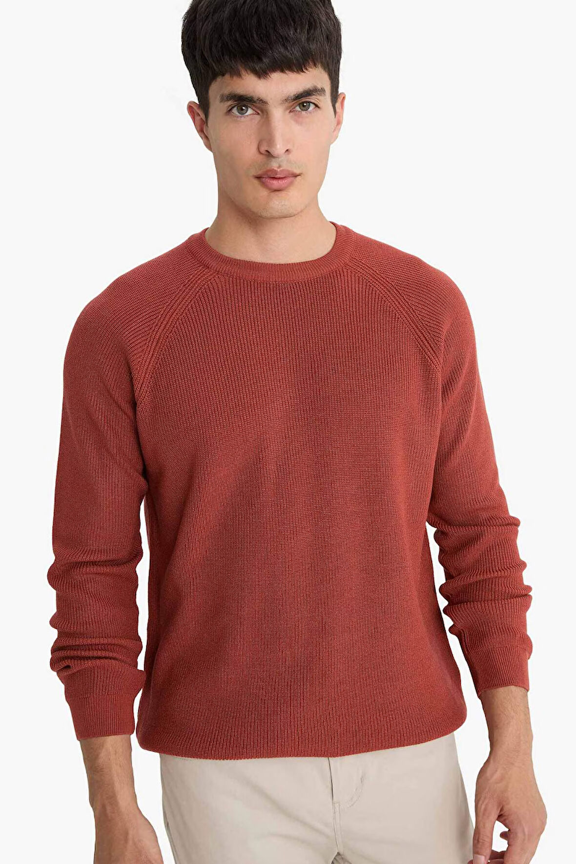 Standart Fit Bisiklet Yaka Triko Kazak