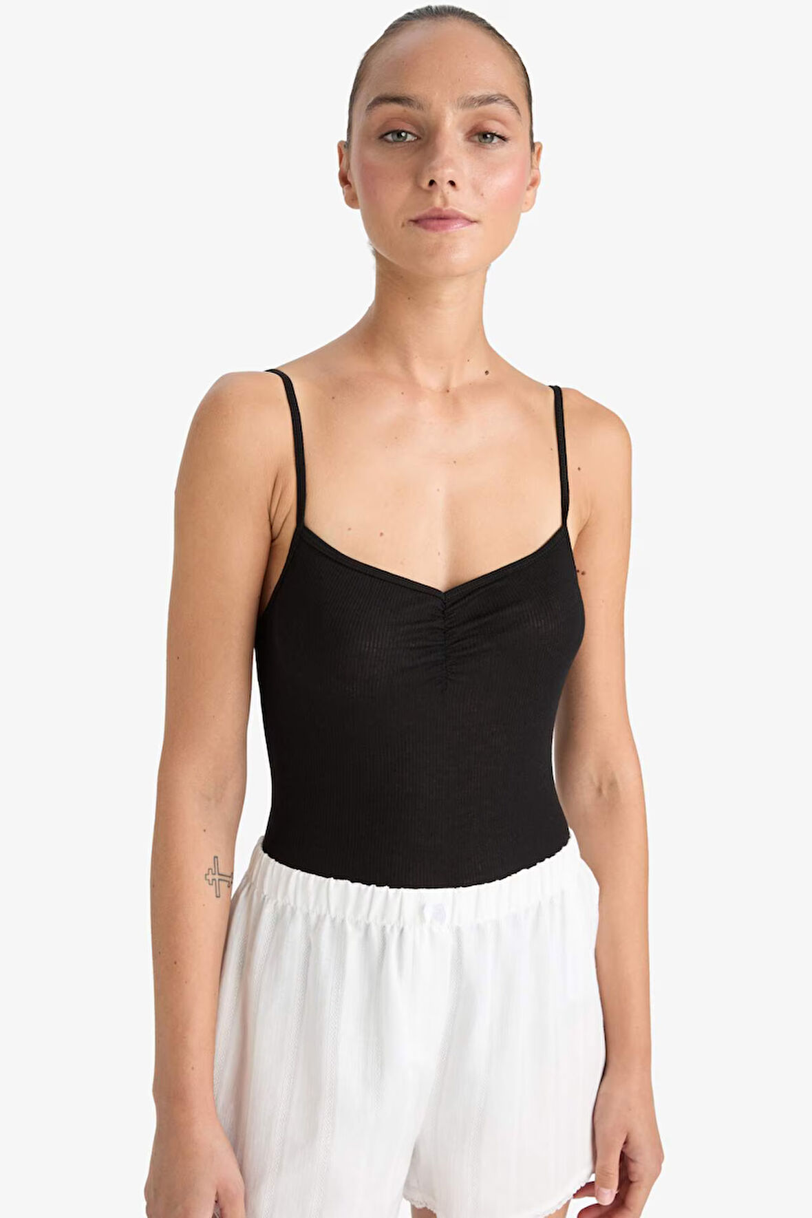 Ribana İnce Askılı Çıtçıtlı Body-Fall in Love