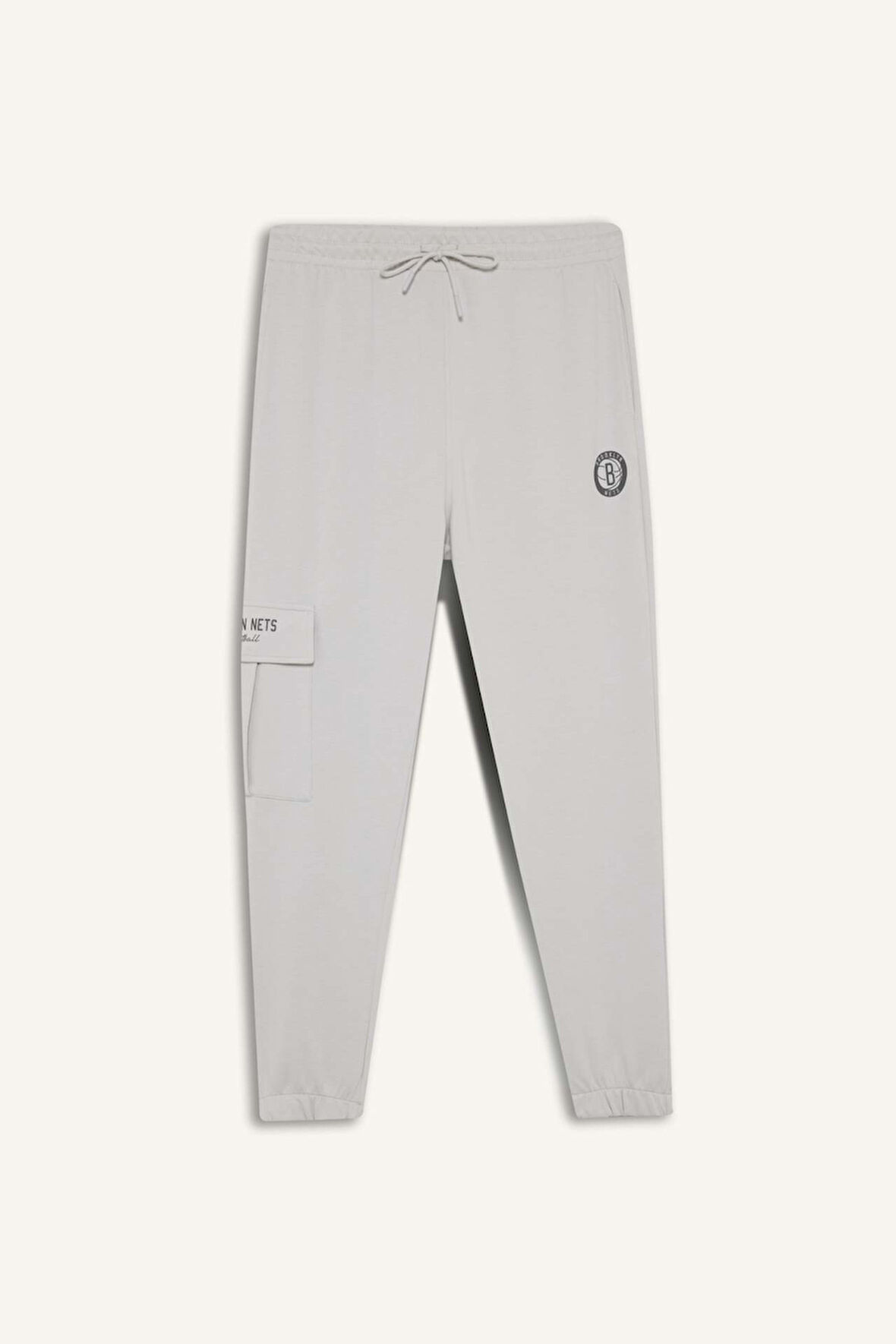 DeFactoFit NBA Brooklyn Nets Standart Fit Skuba Dalgıç Kumaş Jogger