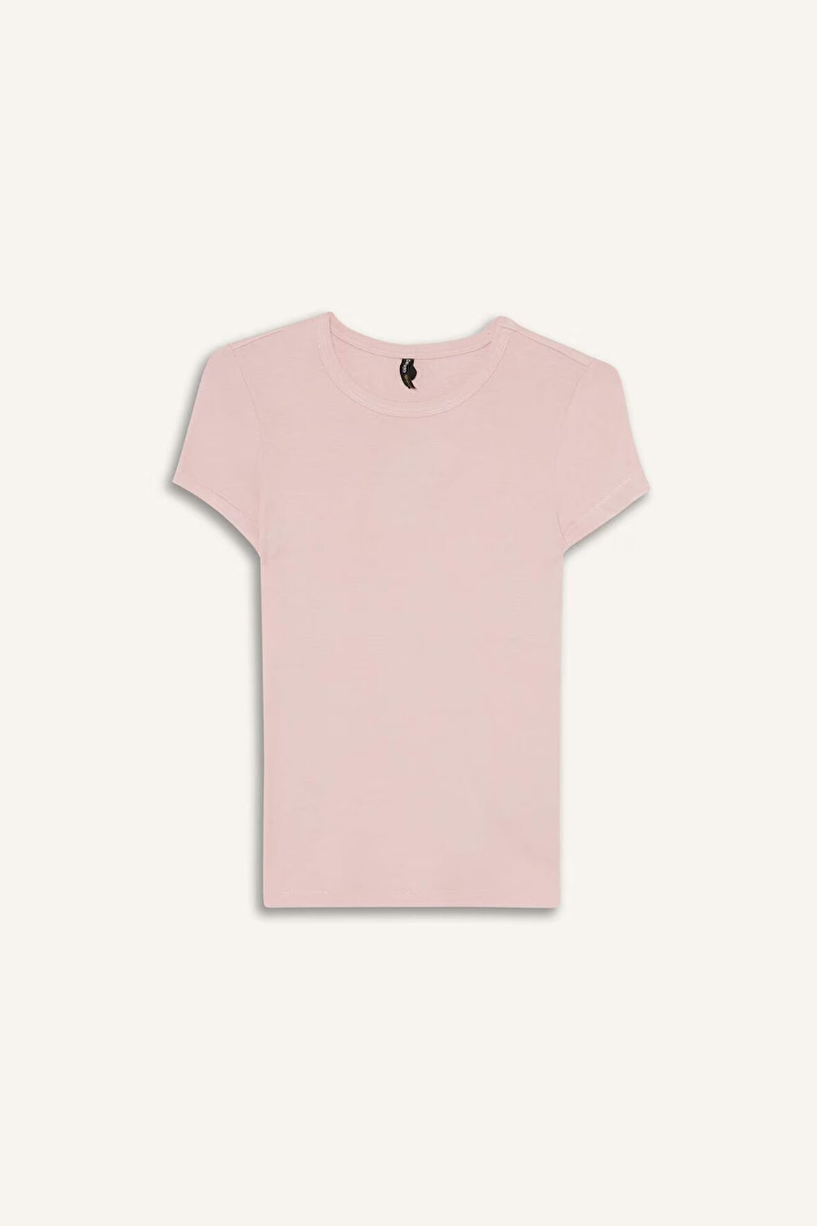 Slim Fit Dar Kesim Bisiklet Yaka Kısa Kollu Tişört