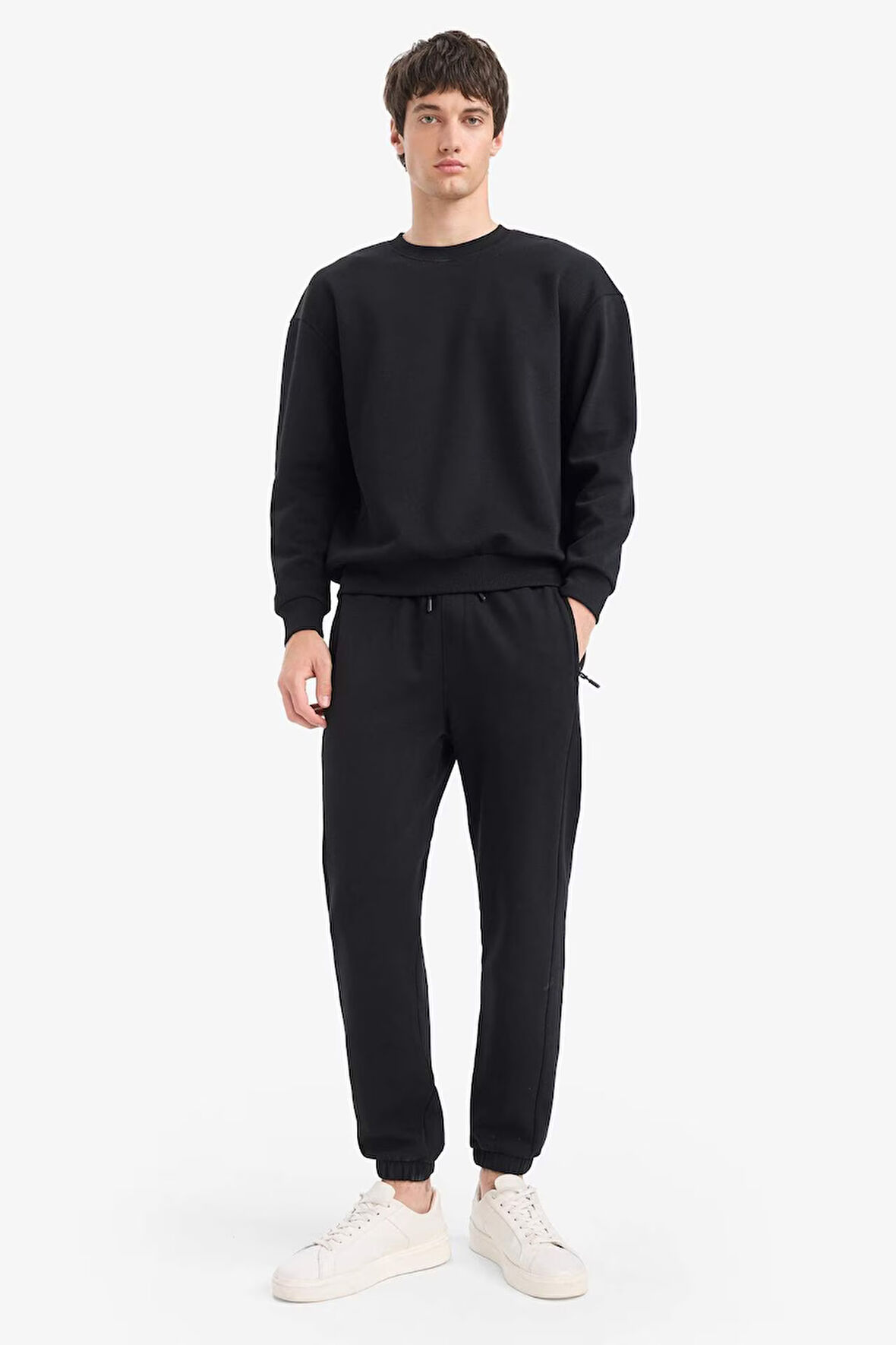 Slim Fit Dar Kesim Fermuar Cepli Pike Pantolon