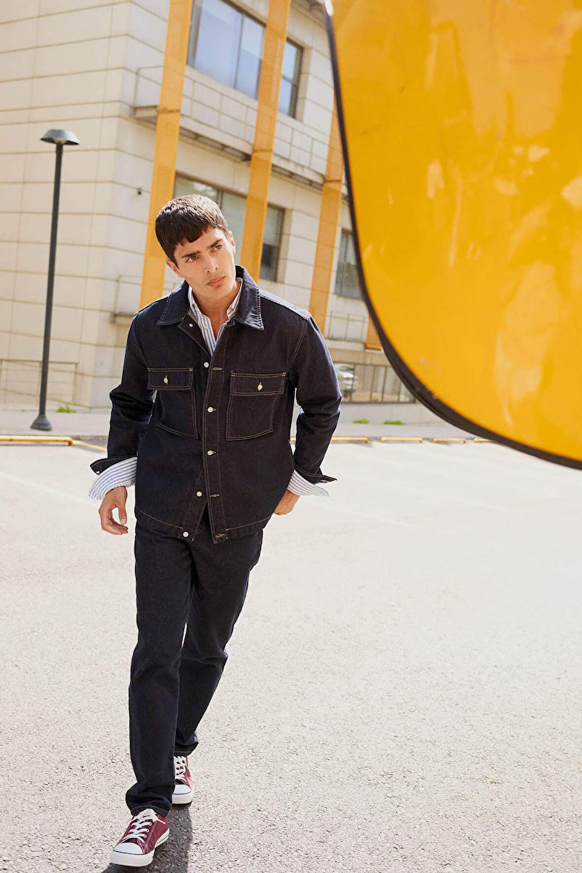 Relax Tapered Fit Dar Paça Jean Pantolon