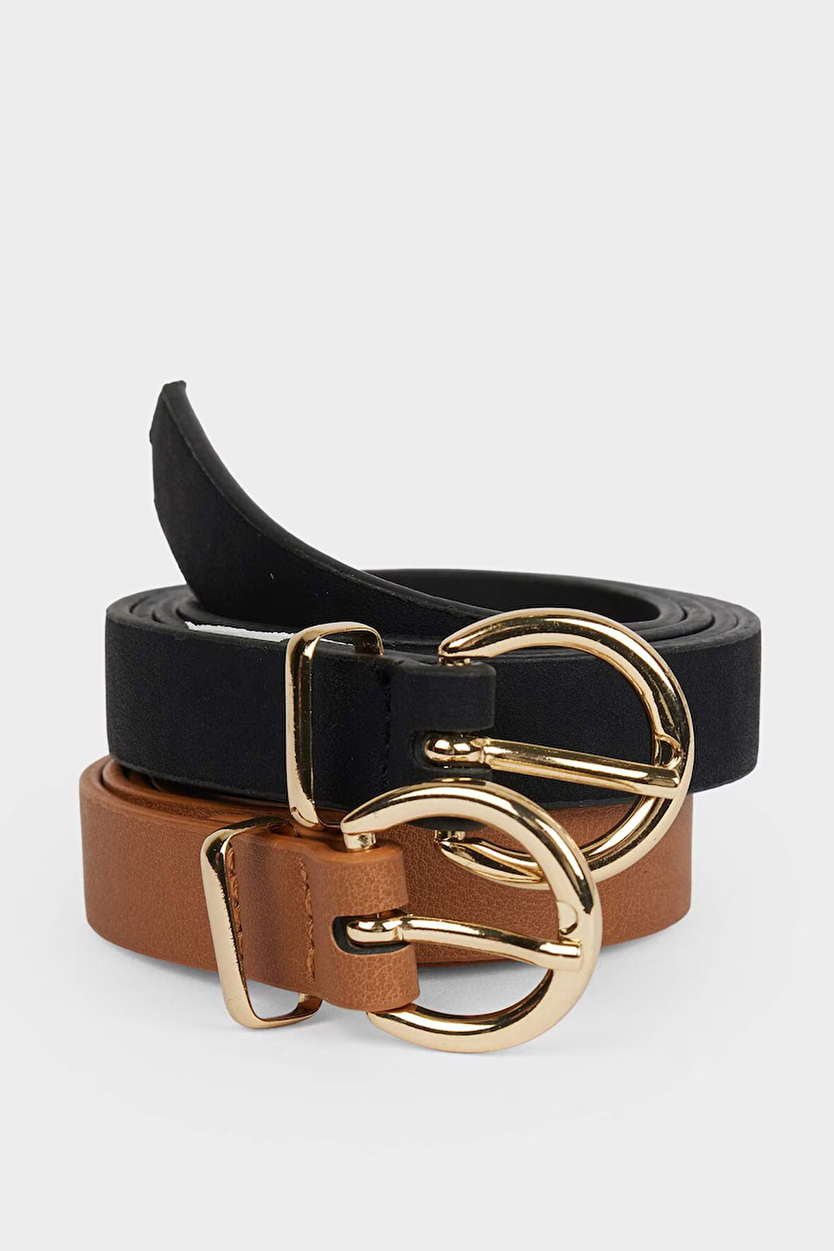 Kadın Suni Deri 2'li Günlük Kemer