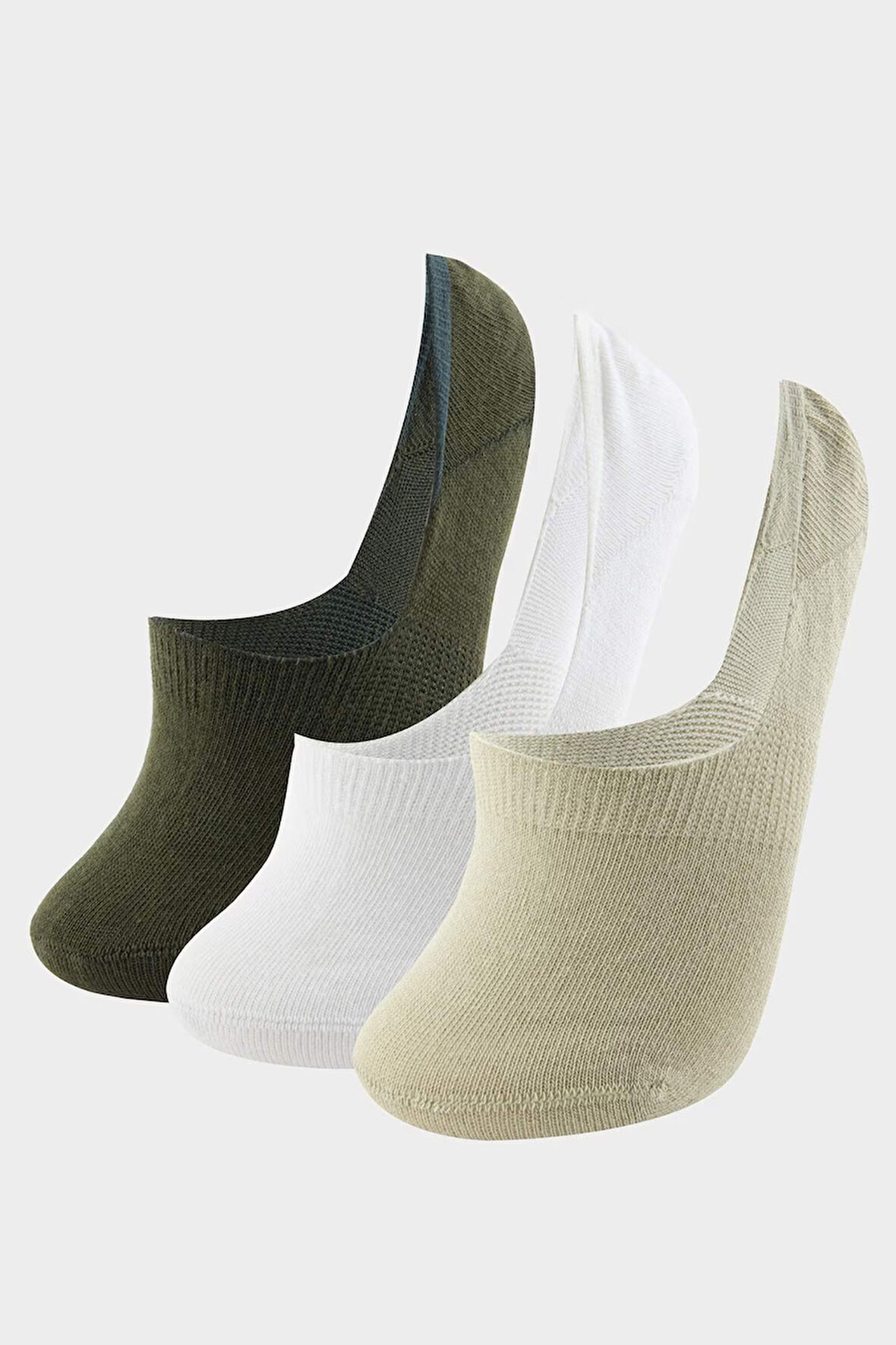 Kadın Görünmez 3'lü Pamuklu Babet Çorap