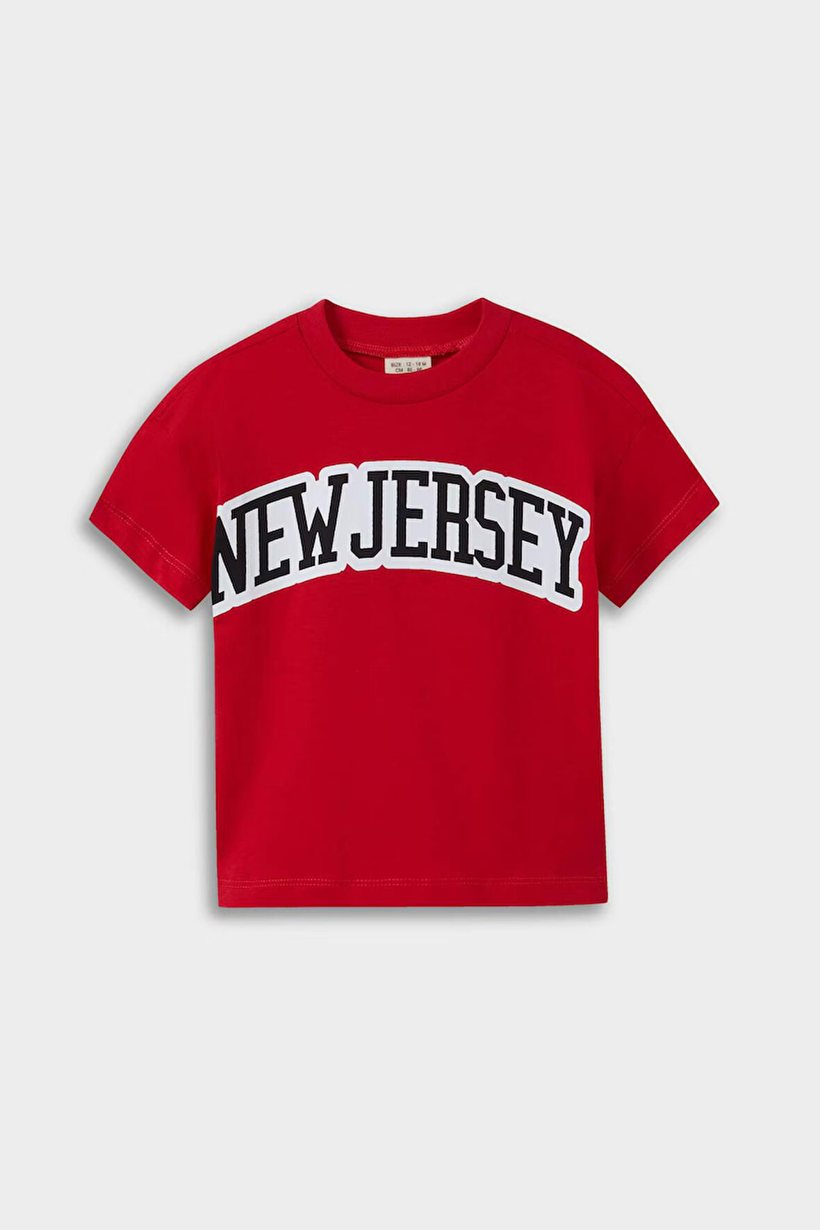 DeFacto Erkek Bebek Bisiklet Yaka Baskılı Kısa Kollu Tişört F3916A525AURD79