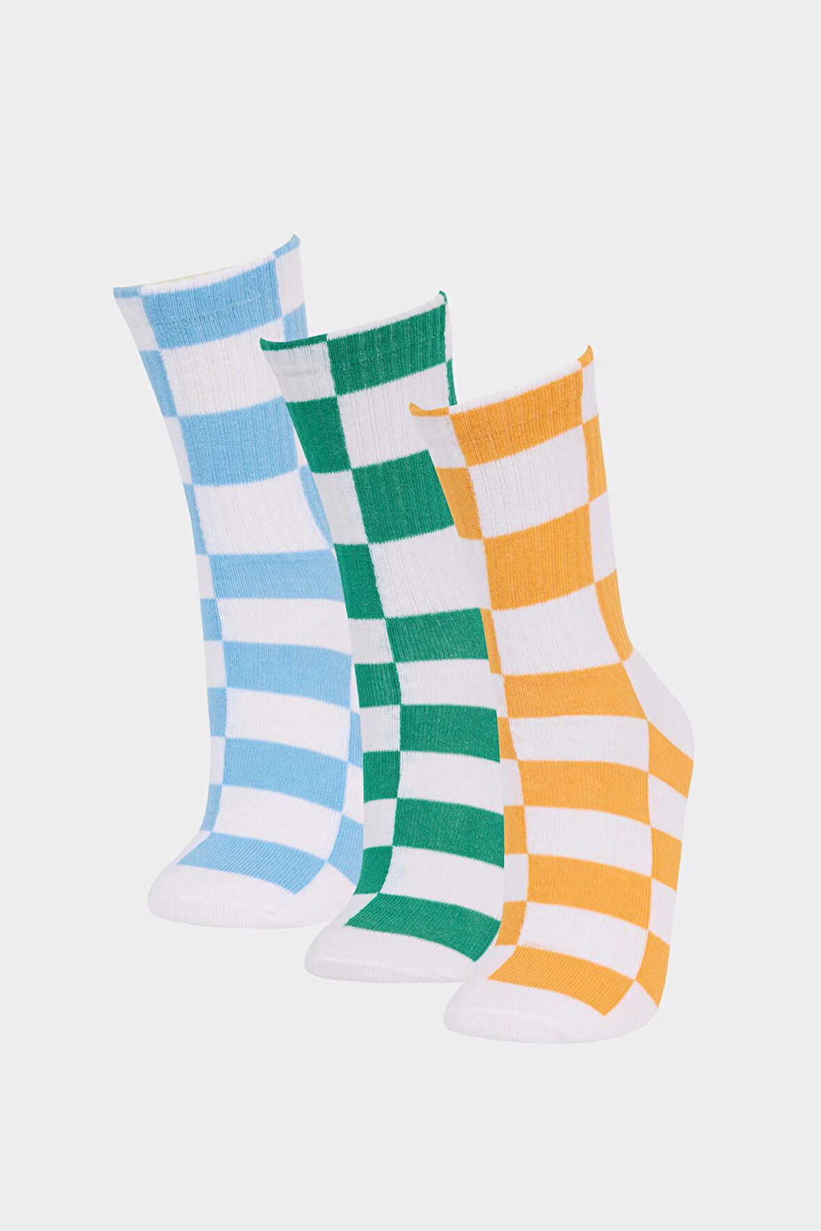 Kız Çocuk 3'lü Pamuklu Uzun Çorap