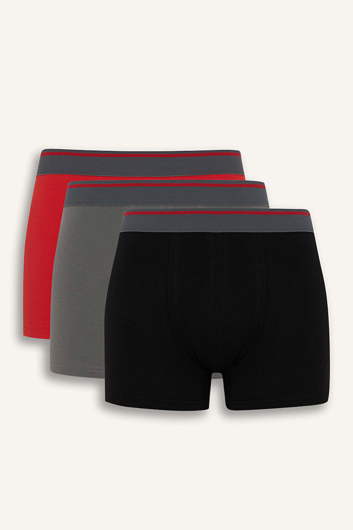 Regular Fit 3'lü Boxer