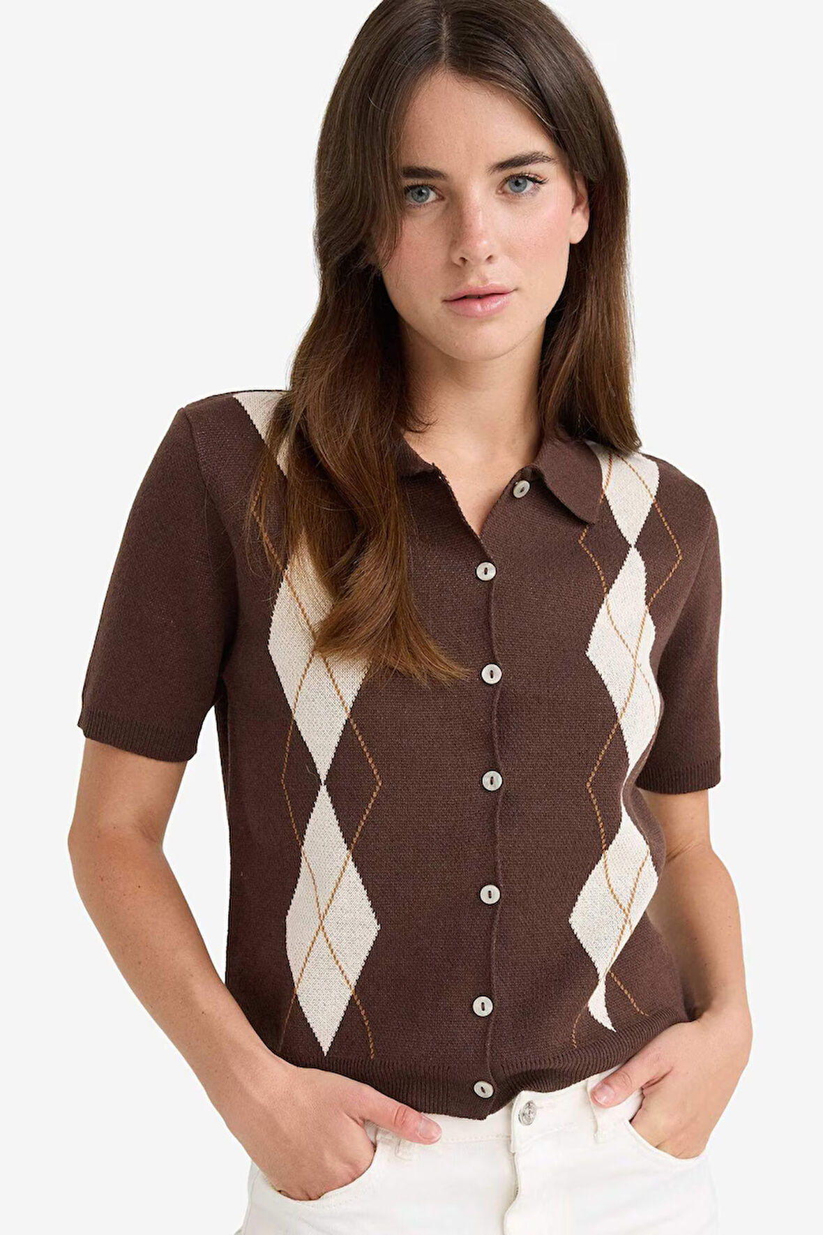 Regular Fit Polo Yaka Hırka