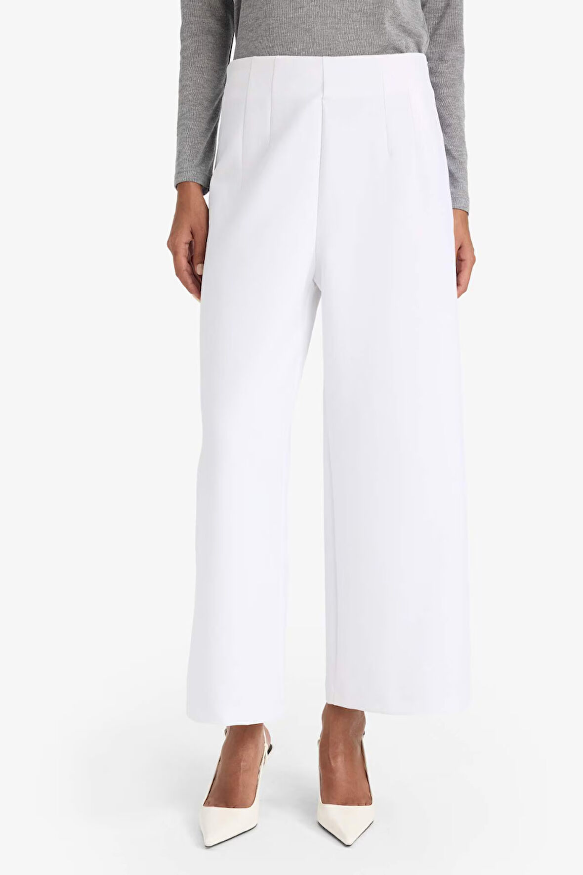 Culotte Yüksek Bel Geniş Paça Pantolon