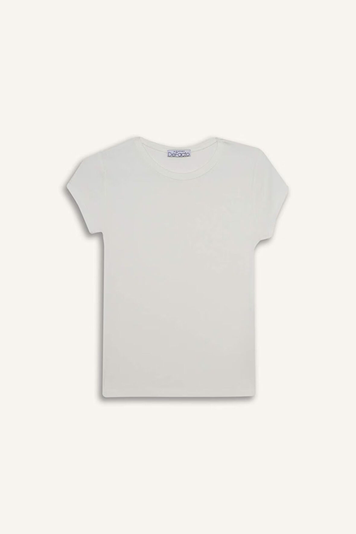 Bisiklet Yaka Kısa Kollu Tişört